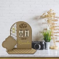 Ramadan Calendar Ornaments Creative Chic Advent Calendar Reusable Countdown Calendar DIY Handmade Home Decoration for Kids Gifts