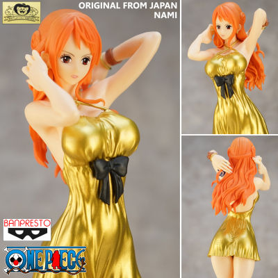 Figure ฟิกเกอร์ งานแท้ 100% แมวทอง Banpresto จาก One Piece วันพีซ เต็มพิกัดสลัดจอมลุย Nami นามิ Gold Dress ชุดสีทอง Ver Original from Japan Anime ของสะสมหายาก อนิเมะ การ์ตูน มังงะ คอลเลกชัน ของขวัญ จากการ์ตูนดังญี่ปุ่น New Collection ตุ๊กตา Model โมเดล