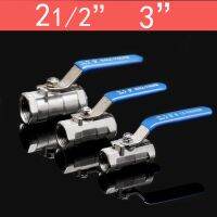 21/2" 3" 4" One-piece female threaded ball valve  SS304 Stainless steel BSPT Pipeline switch adapter