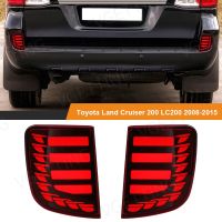 卐◙ For Toyota Land Cruiser LC200 2008 - 2015 LED Rear Bumper Reflector Warning Brake Light Turn Signal Fog Lamp Car Accessories 12V