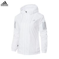 【ของแท้อย่างเป็นทางการ】กระเป๋าadidas official store อาดิดาสผู้ชายและผู้หญิงเสื้อแจ็คเก็ตแจ็คเก็ต windbreaker สำหรับคู่รักชุดครีมกันแดด