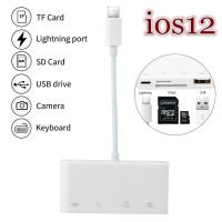 Card reader Adapter Connector Hub Lightning to USB SD TF Camera 4 IN 1 Lead For iphone ipad