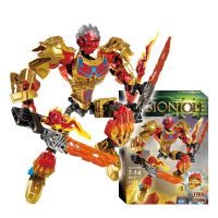 BIONICLE Tahu Uniter Of Fire Action Figures Building Block Robot Toys For Kids Gift Compatible Major Brand 71308 132Pcs/Set