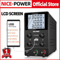 Nice Power ปรับแหล่งจ่ายไฟ DC 30V 10A 300W หน้าจอ LCD ตัวควบคุมแรงดันไฟฟ้า48V 70V 100V 120V Stabilizer Switching Bench Source สำหรับชุบ,การชาร์จแบตเตอรี่