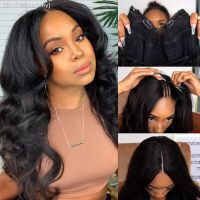 Glueless Body Wave V Part Wig Human Hair Wear and Go 30 32 34 Inch 250 Peruvian Loose Wavy U Part Human Hair Wigs for Women [ Hot sell ] ea1voy