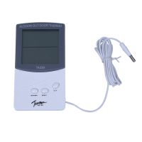 Digital thermometer inside outside temperature probe