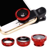 3-in-1 Wide Angle Macro Fisheye Lens Camera Kits Mobile Phone Fish Eye Lenses with Clip 0.67x for IPhone Xiaomi All Cell PhonesTH