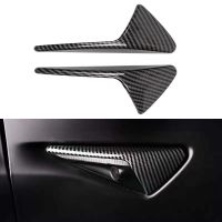 ✶♀ For Tesla Model 3/Y/X/S Side Camera Protection Cover Carbon Fiber Fender Trim Cover Car Modification Accessories Tesla 2017-2022