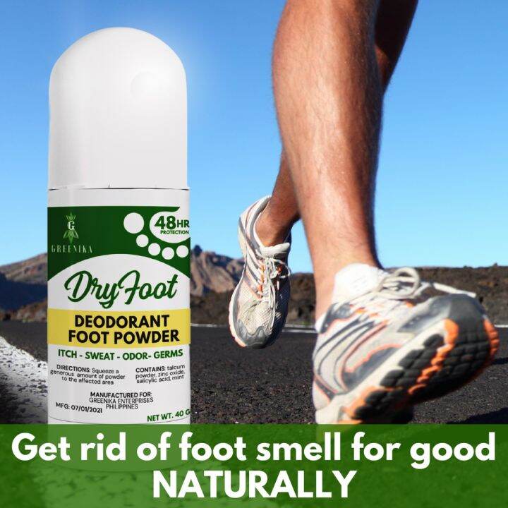 【COD】 LEIXI [ ODOR ELIMINATOR + ANTISWEAT ] Greenika DryFoot Powder