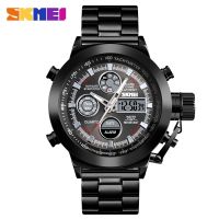 Waterproof skmei wristwatches men moment beautiful popular outdoor sports steel band watches wholesale