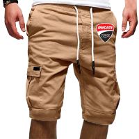 Men Summer Overalls Street Casual Shorts Cargo Shorts Men Ducati Corse Drawstring Shorts Tactical Short