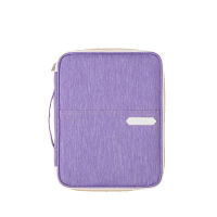 Multifunctional Portfolio Organizer Holder Travel Documents Bag Zippered Case for Notebook Documents and Pens