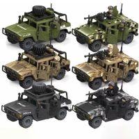 ✻☊☂ Military Jeeps Car Vehicle Model 50-200Pcs Weapon 12pcs Special Force Soldier Building Block Doll Action Figure Toy For Children