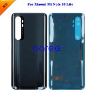 ฝาหลังปิดโทรศัพท์ Xiaomi Mi Note 10 Lite ฝาหลังฝาหลังที่อยู่อาศัยสำหรับ Mi Note 10 Lite ฝาหลังด้านหลังประตูบ้านพร้อมชิ้นส่วนใช้แทนกาว