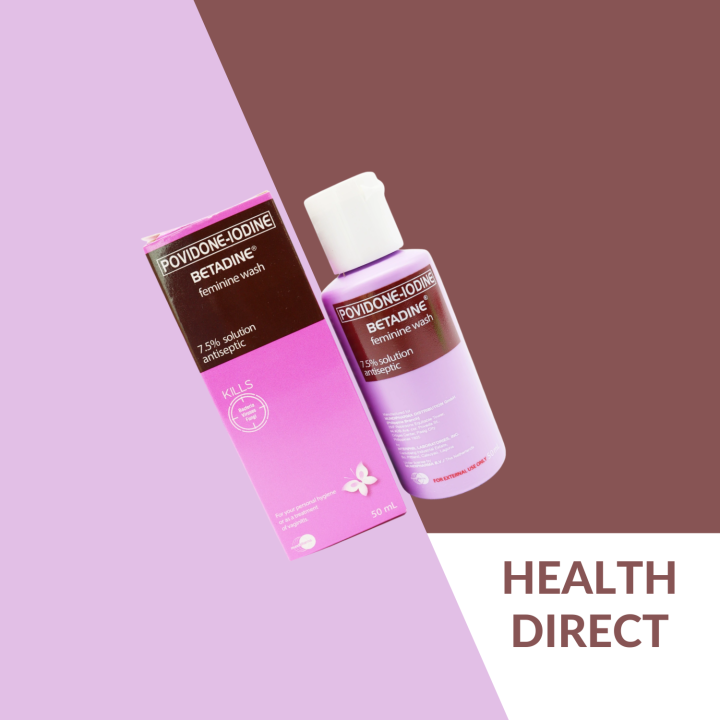 BETADINE FEMININE WASH 7.5 SOLUTION ANTISEPTIC 25ml/50ml/100ml Lazada PH