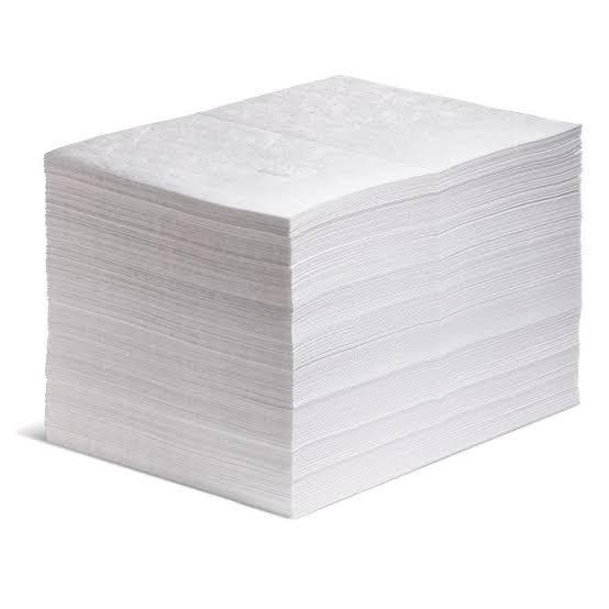 10 PADS New Pig MAT460 White Oil Absorbing Mat Pad, Absorbs Oil and ...