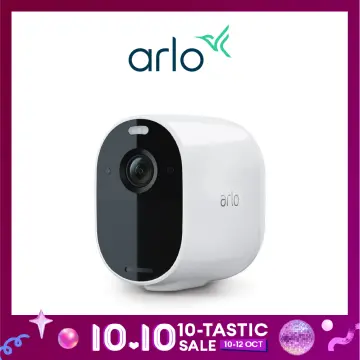  Arlo Essential Indoor Camera - 1080p Video with Privacy  Shield, Plug-in, Night Vision, 2-Way Audio, Siren, Direct to WiFi No Hub  Needed, Surveillance Security, White - VMC2040 : Electronics