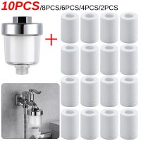 10-1pcs Universal Faucet Filters Water Outlet Purifier For Kitchen Bathroom Shower Filter + 2pcs PP Cotton Household Accessories Showerheads