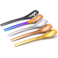 Creative Small Leaky Spoon Colorful Spoon Coffee Scoop Dessert Ice Cream Spoon Serving Utensils