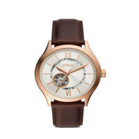 Fossil Men Fenmore นาฬิกาสายหนังสีน้ำตาลอัตโนมัติ-BQ2650สำหรับผู้ชาย