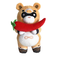 Genshin Impact Guoba Plushies Toys Bite a chili Red Panda Cute Xiangling Guoba Plush Dolls Gifts for Kids 22cm