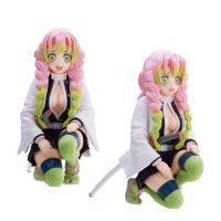 oeqqqo Genuine Original Anime Demon Slayer Figure Kanroji Mitsuri Model Toy Gift Kneeling Pillar Meeting 11CM Static Cute Collection