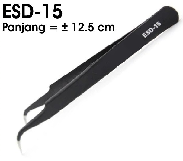 Pinset Tweezer Lurus Tumpul ESD 15 ESD15 ESD 15 Tweezers Mirip VETUS Lazada Indonesia