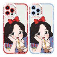 เคสซิลโคนไอโฟนสกรีนลายเจ้าหญิง IPhone สำหรับรุ่น 14/14PRO 14 PROMAX 13/13PRO 13PROMAX 12 11 XS #286