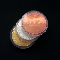 【CC】○❄◄  Crypto coin Metal Collection Coin Collectible Gold Plated Commemorative Antique Imitation