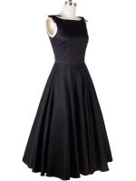 【HOT】❆┋ Hepburn Sleeveless 50s 60s Dresses Little V Neck Waist Clothing