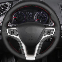 DIY Black Faux LeatherCar Accessories Steering Wheel Cover For Hyundai I40 2011 2012 2013 2014 2015 2016 2017 2018 2019 2020