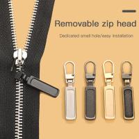 Detachable Metal Zipper Pullers For Zipper Sliders Head Zippers Repair Kits Zipper Pull Tab DIY Sewing Bags Down Jacket 1pc Door Hardware Locks Fabric