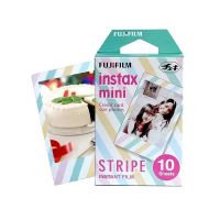 ✸ Fujifilm Instax Mini 11 8 9 Film Stripe Fuji Instant Photo Paper 10 Sheets For 70 7s 50s 50i 90 25 Share SP-1 2 Lomo Camera