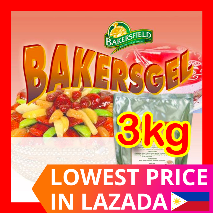 3kg BAKERSGEL Neutral Jelly Baker's Gel for Cakes PIPING GEL for Cake