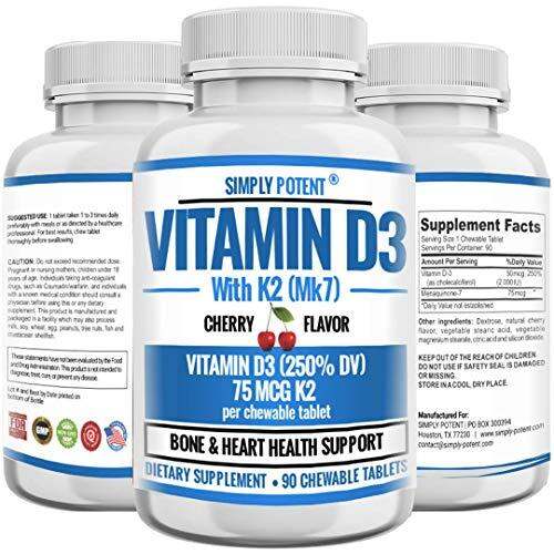 [PREORDER] Vitamin D3 2000IU + Vitamin K2 75MCG, Cherry Flavored