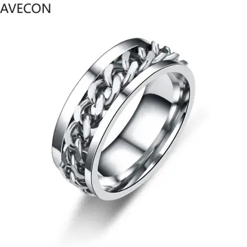 High Quality Black Gold Ring Fashion Titanium Steel Ring For Men