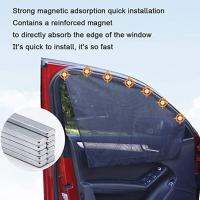 ม่านกันแดดในรถ ม่านติดในรถ  Magnetic Car Sunshade ขนาดใหญ่ 730x500mm ม่านในรถยนต์ ม่านบังในรถ  ม่านตาข่ายในรถ   ขนาด 730x500mm สีดำ