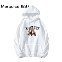 Marquise1997 เสื้อฮู้ด เสื้อแขนยาวอบอุ่น หลวมและสบาย ล้ำสมัย เท่ สไตล์ สบายๆ WWY2392Z6K 38Z230923