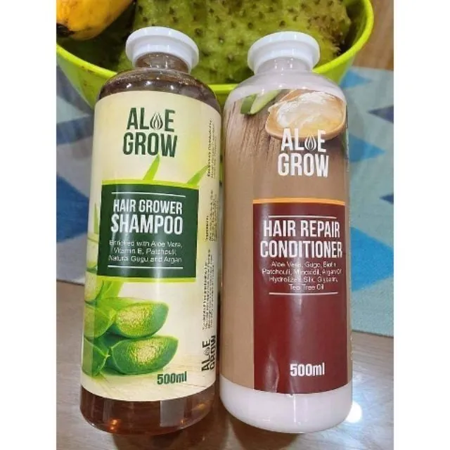500ml Aloe Grow Shampoo and Conditioner Lazada PH
