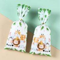 【LZ】☃☒♗  Animais Doces Sacos Selva Tema Safari Cookie Bags Decorações De Festa De Aniversário Favores Para Crianças Selvagem Um Partido Suprimentos Baby Shower Boy