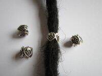 【cw】 10Pcs/Lot Tibetan silver hair dread dreadlock beads clips cuffs approx 5mm hole 1