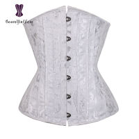 jacquard 26 spiral steel boned corset under bust corsets and bustiers tight lacing corset plus size 3XL-6XL 2834#