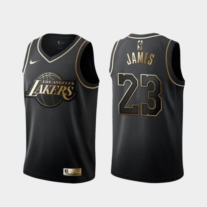 lebron-james-amp-kobe-bryant-ลอสแอนเจลิสเลเกอร์ส-nba-swingman-jersey-สีดำรุ่นทองคำ