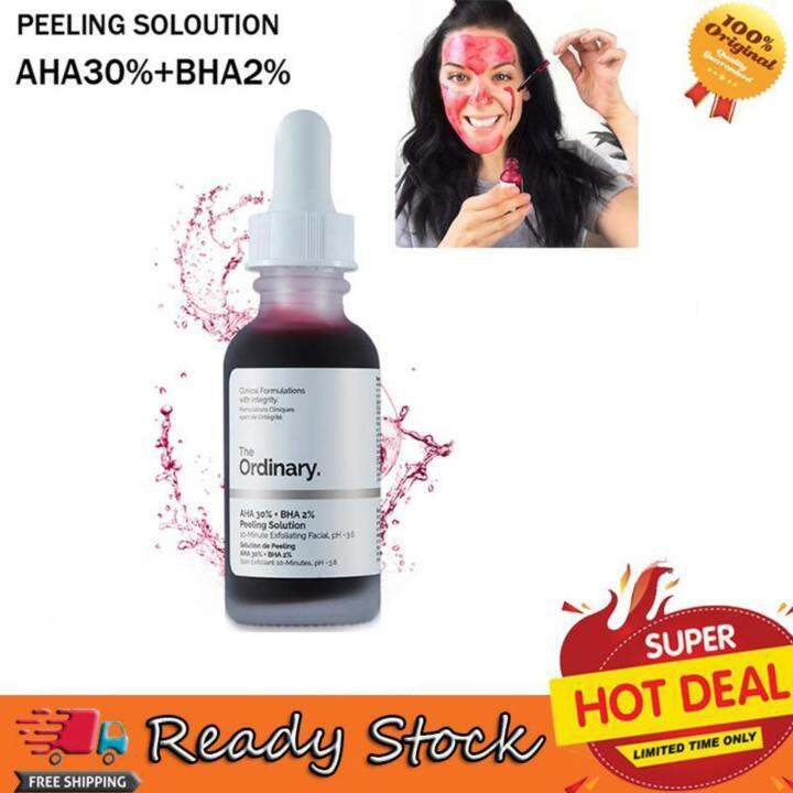 The Ordinary AHA 30 + BHA 2 Peeling Solution Skin Care10mins Exfoliating Mask Facial Serum