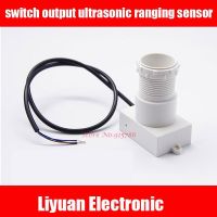 Waterproof ultrasonic ranging sensor/small angle switch output distance adjustable water level vehicle radar module 12V 24V