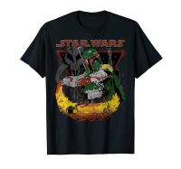 เสื้อยืดกราฟิก Boba Fett satoine Flame