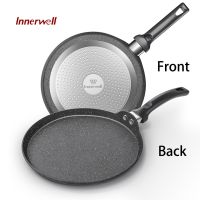 Innerwell Kitchen Frying Pan Nonstick Pan Toxin Free Skillets Cookware Breakfast Pizza Steak Fried Egg Crepe Pan Dishwasher Safe