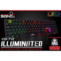 [ส่งเร็วพิเศษ!] SIGNO Illuminated Standard Keyboard รุ่น KB-712 (สีดำ)