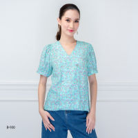 VERONIQA Blouse AM-B930 by AMILA Cotton วอยล์ แขนสั้น IGPU22-7