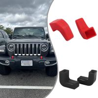 2 PCS Bumper Tow Hook Covers For Jeep Wrangler JK JL Gladiator JT 2007-2023 Front Bumpers Towball Protect Car Accessories